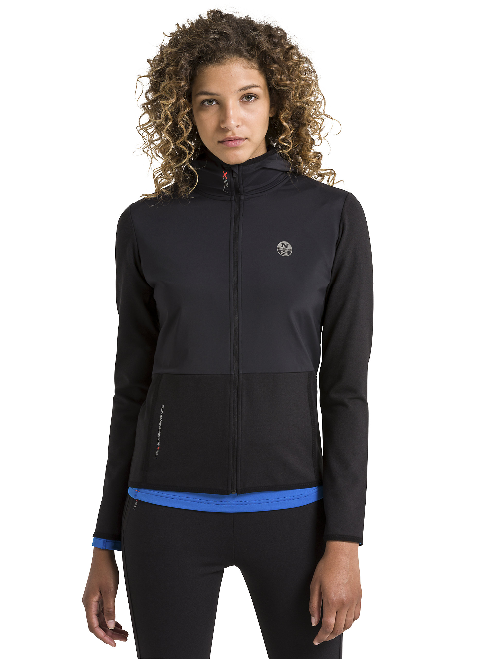Femmes Capuchon clair Pull Capuche Fermeture Nylon En North Sails wqC5vvF