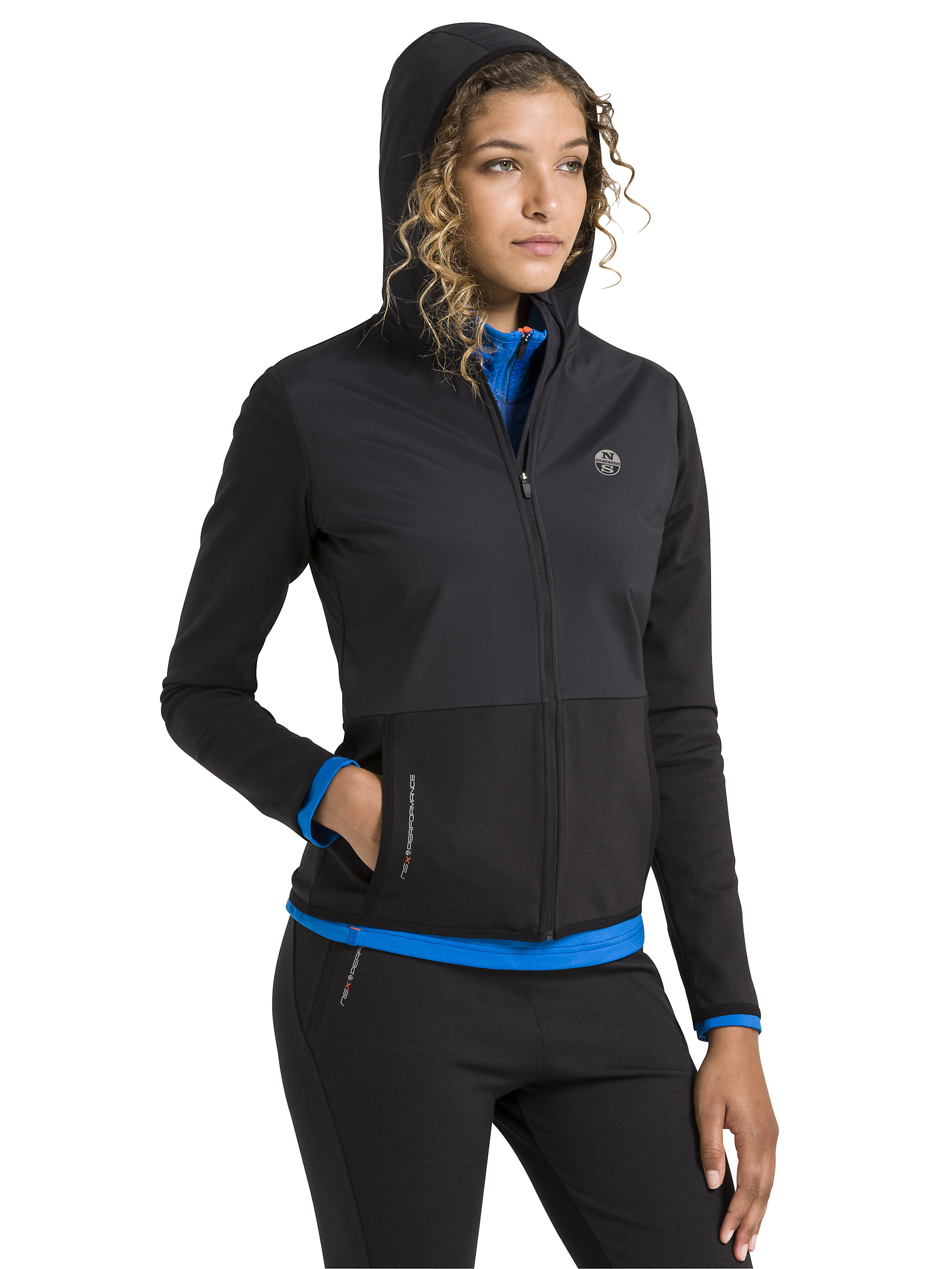 Femmes Capuchon clair Pull Capuche Fermeture Nylon En North Sails wqC5vvF