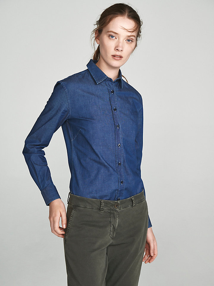 stretch denim top