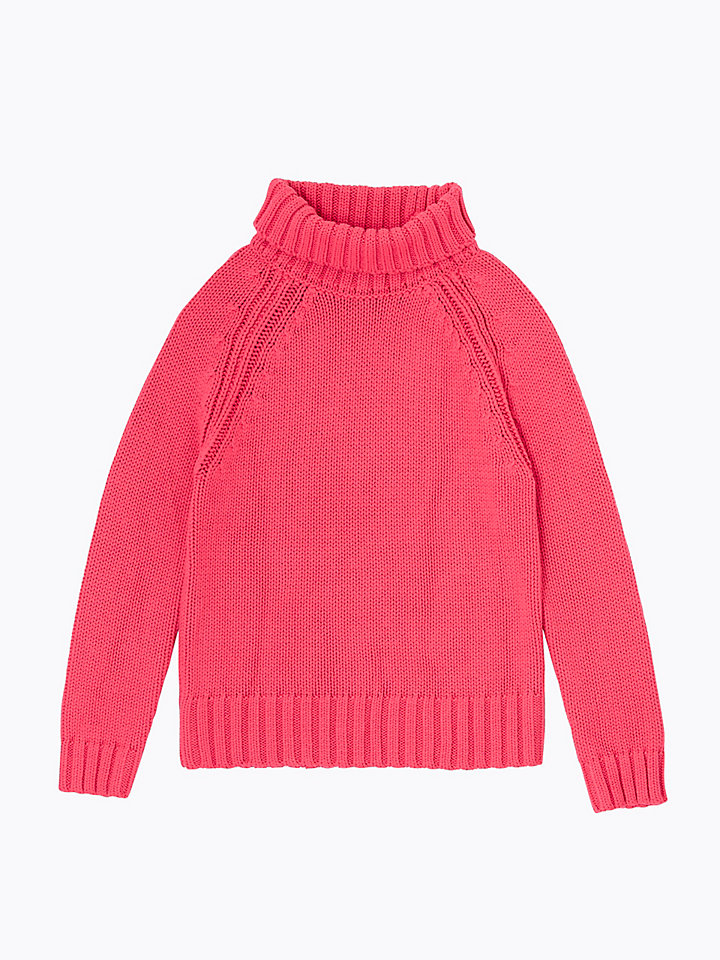 turquoise polo neck jumper