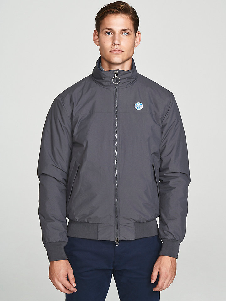 NORTH SAILS Sailor Uomo Giacca in Nylon Riciclato vestibilit/à Slim e Fissaggio con Cerniera