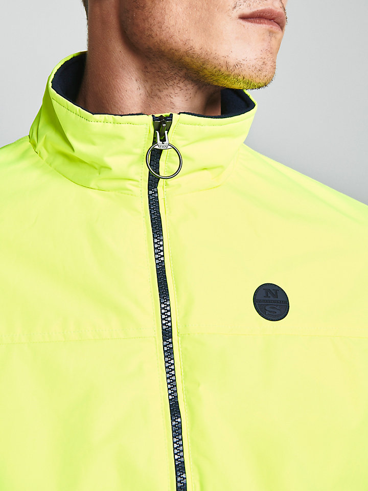 neon yellow bomber jacket