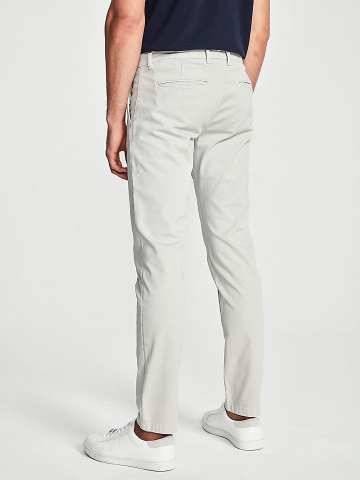 grey slim fit chino trousers