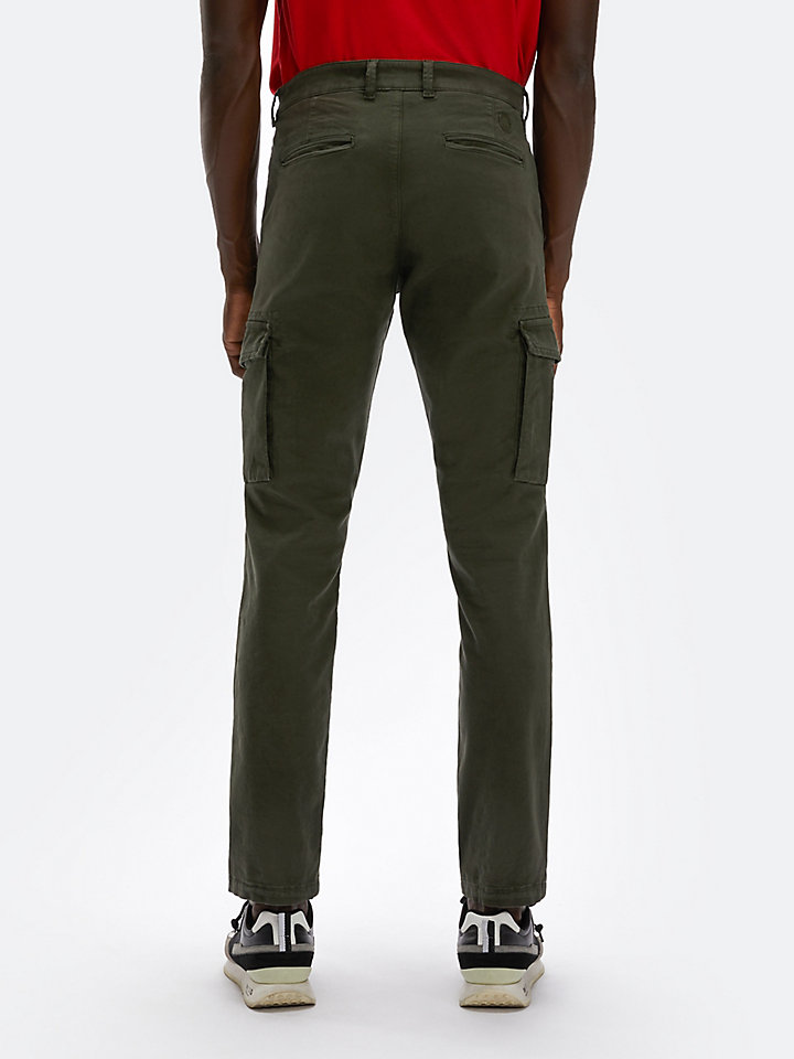 blue cargo trousers