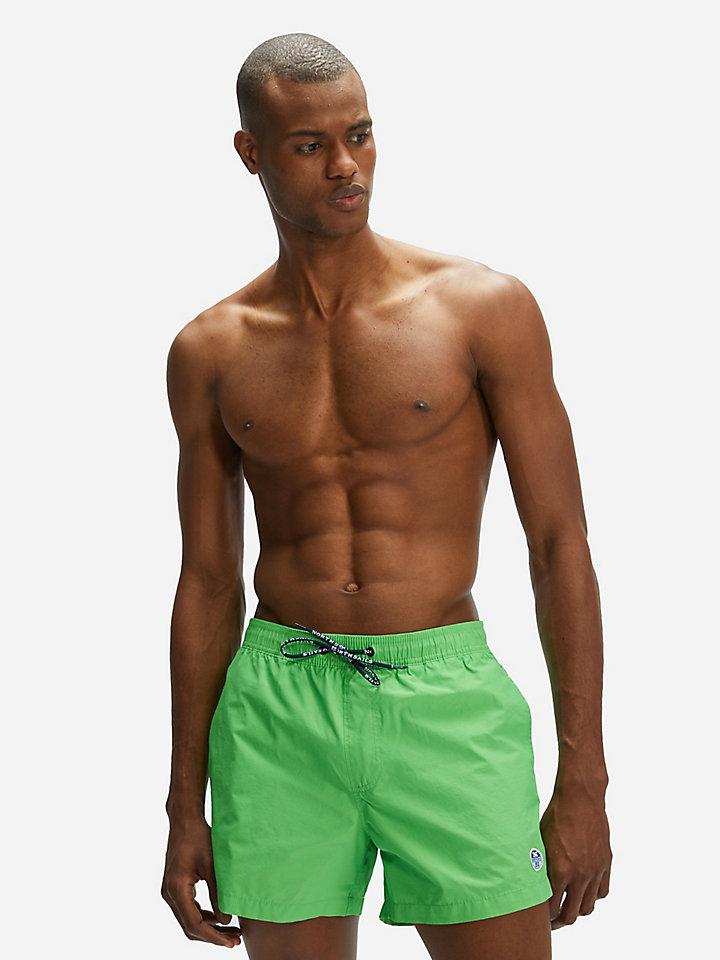 NORTH SAILS Shorts de Bain pour Hommes en Coton//Polyamide Coupe Droite /Élastiqu/ée avec Cordon de Serrage et Poches Baudrier
