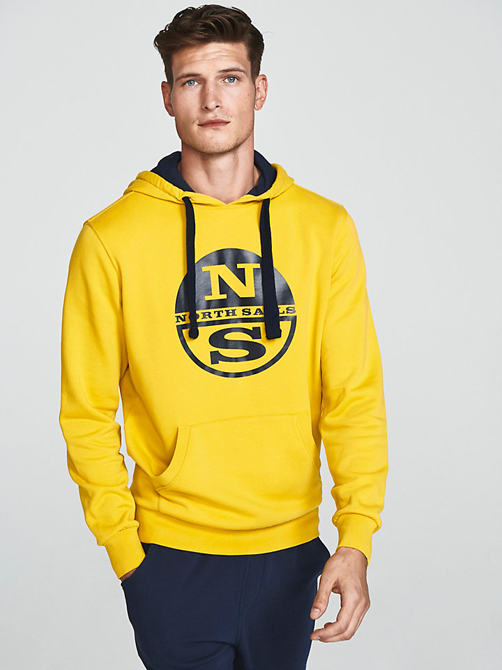 yellow cotton hoodie