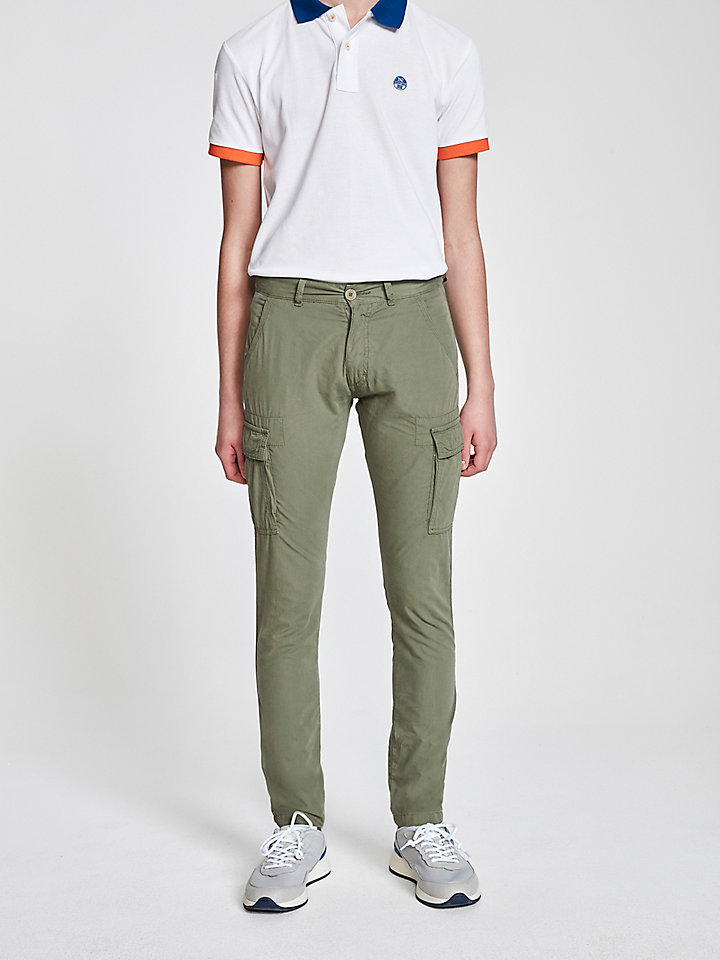 cotton cargo trousers